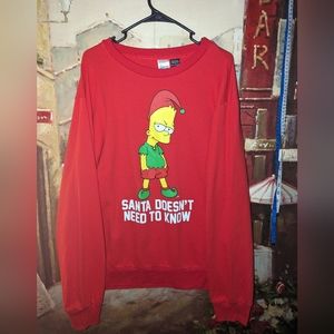 Bart Simpson Christmas sweatshirt